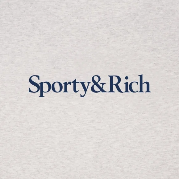 Sporty & Rich Dodgers Serif Tee In Heather Grey S NWT - Picture 9 of 15